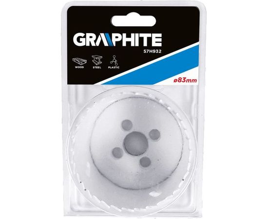 Коронка сверлильная биметаллическая (83х38 мм) GRAPHITE 57H932 – изображение 2