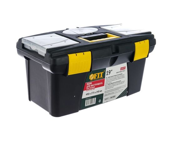 Ящик пластиковый для инструмента 19" (490х275х240 мм) FIT 65573 – изображение 4