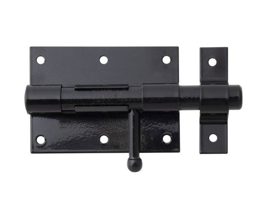 Задвижка GAH ALBERTS черный лак 16/160мм, 137021 