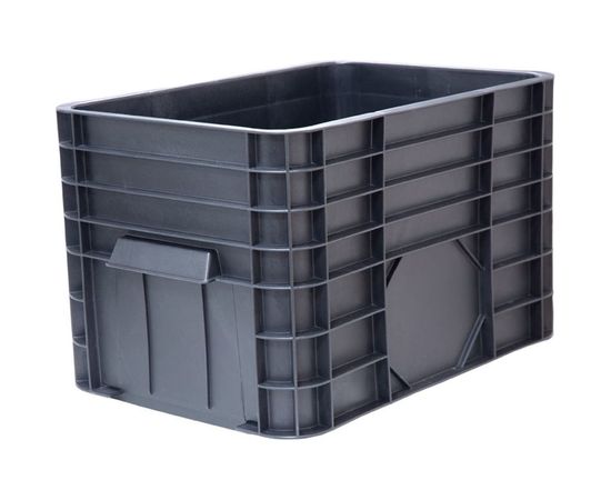Ящик Тара.ру п/э 710х500х455 сплошной 120л черный 01615 