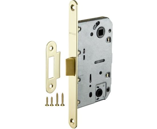 Врезная защелка Fuaro PLASTIC P96WC-50 GP латунь 33615 