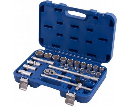 Набор торцевых головок 1/2, 25шт, кейс КОБАЛЬТ 010202-25 