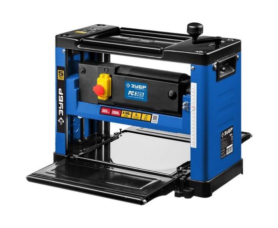 Рейсмусовый станок Зубр ширина строгания 305мм, толщина заготовки до 160 мм, 2 ножа, 8000 б/мин, 2000Вт, 6м/мин РС-305 