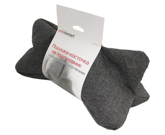 Подушка-косточка на подголовник AutoStandart с наполнителем из ЛУЗГИ ГРЕЧИХИ 103621 