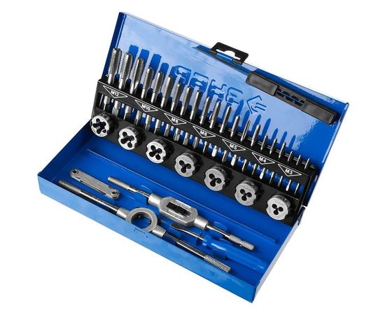 Набор метчиков и плашек Зубр ПРОФЕССИОНАЛ сталь Р6М5, 32 предмета 28110-H32 – изображение 2