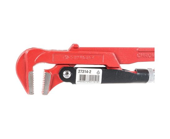 Трубный рычажный ключ с прямыми губками №2, 1.5" Зубр МАСТЕР 27314-2 – изображение 3