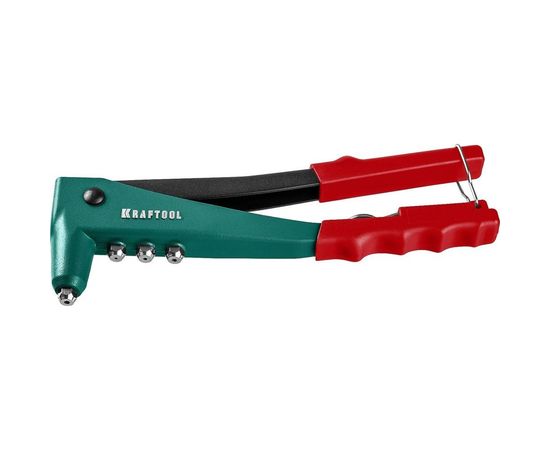 Заклепочник с литым корпусом Kraftool "X-3" 2.4-4.8 мм - алюминий и сталь; d=2.4-4.0 - нрж сталь, в кейсе, с набором заклепок 31170-H6_z01 – изображение 6