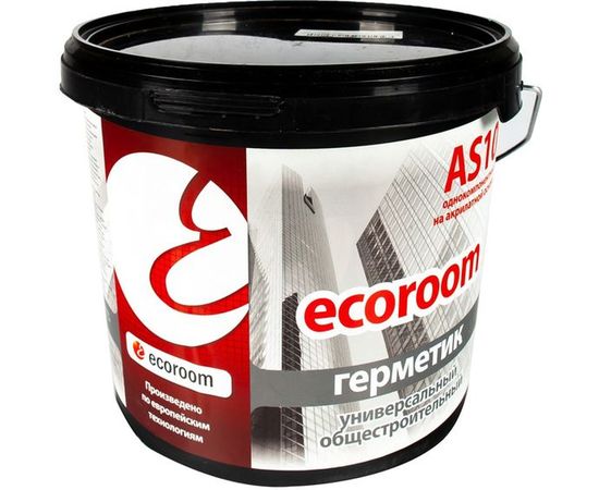 Акриловый герметик ECOROOM AS-10 универсальный общестроительный 7 кг E-Герм-4179/7 – изображение 2
