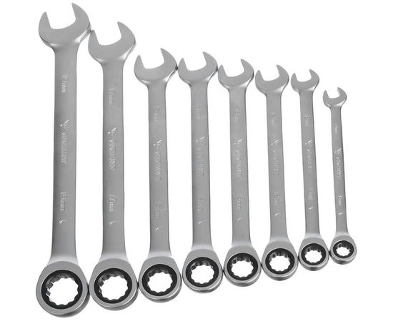 Набор комбинированных трещоточных ключей Gigant 8 шт GCRWS 8 – изображение 10