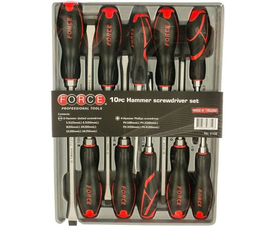 Набор ударных отверток FORCE 2108 – изображение 2