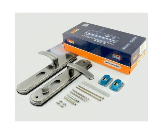 Дверная ручка на планке НОРА-М 20096 правая мат.никель 15523 – изображение 2