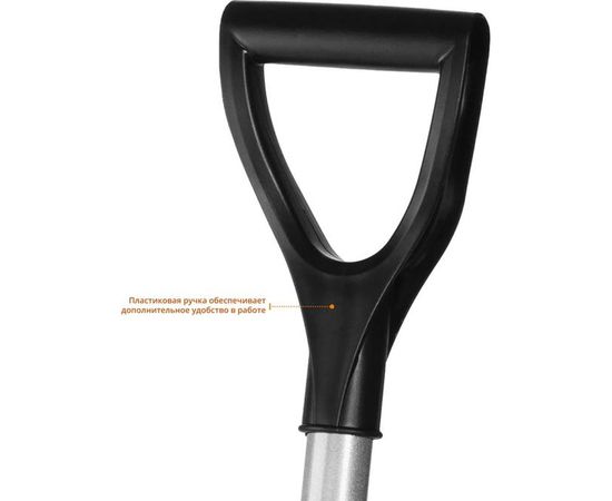 Штыковая лопата из нержавеющей стали с рукояткой Зубр Артель-НС 39407_z01 – изображение 3