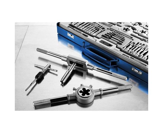 Набор метчиков и плашек Зубр ПРОФЕССИОНАЛ сталь Р6М5, 32 предмета 28110-H32 – изображение 5