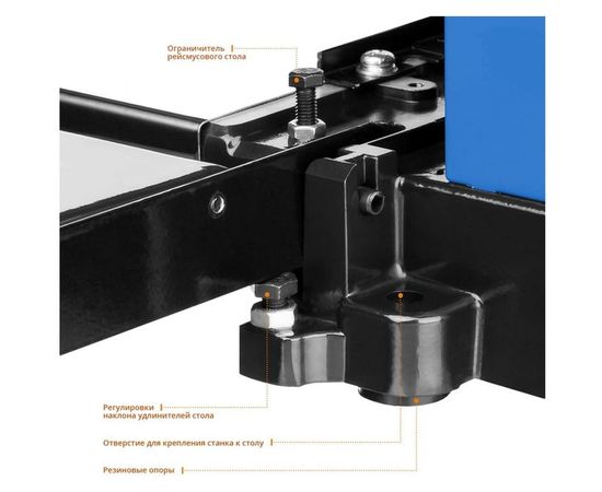 Рейсмусовый станок Зубр ширина строгания 305мм, толщина заготовки до 160 мм, 2 ножа, 8000 б/мин, 2000Вт, 6м/мин РС-305 – изображение 9