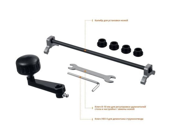 Рейсмусовый станок Зубр ширина строгания 305мм, толщина заготовки до 160 мм, 2 ножа, 8000 б/мин, 2000Вт, 6м/мин РС-305 – изображение 8