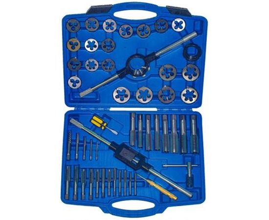 Набор метчиков и плашек VERTUL метрический, 51 предмет VR50547 