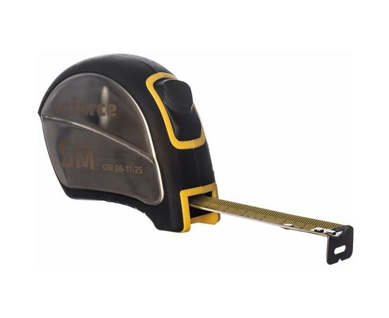 Рулетка в корпусе из нержавеющей стали с автостопом 5x19мм Inforce GW 06-11-25 