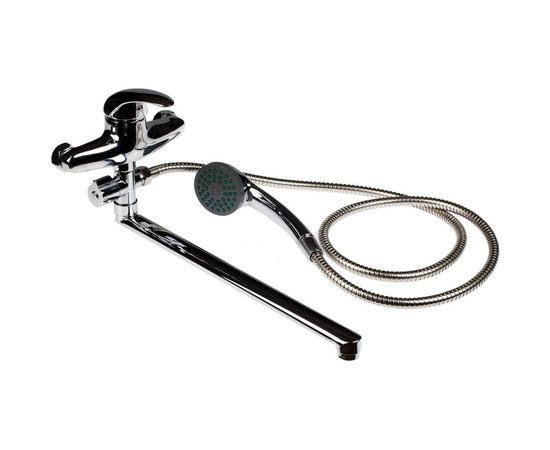 Смеситель для ванны stOmega Омега L-нос 40 см, D=40 мм, поворотный дивертор 3307НД 