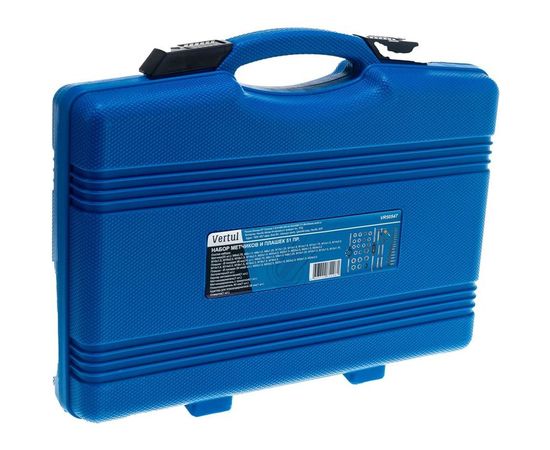 Набор метчиков и плашек VERTUL метрический, 51 предмет VR50547 – изображение 2