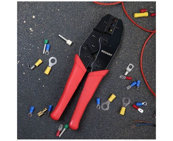 Кримпер REXANT HT-301 W для обжима изолированных клемм 0.5-6.0 кв.мм 12-3021 – изображение 9