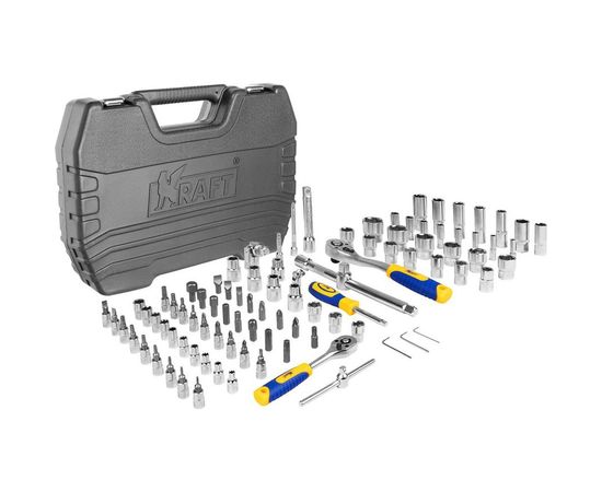 Набор инструмента 1/2 Dr и 1/4 Dr 94 предмета KRAFT KT 700306 – изображение 6