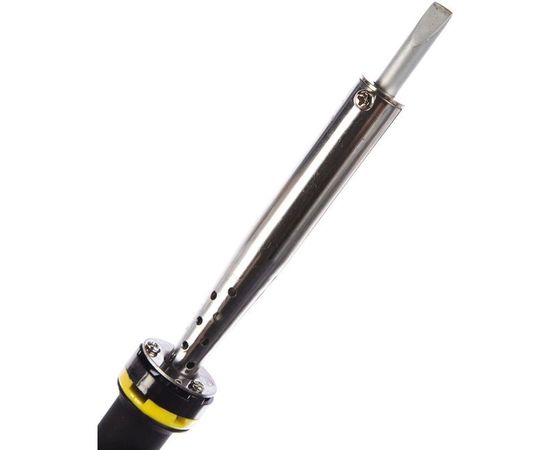 Паяльник с двухкомпонентной рукояткой и долговечным жалом, в комплекте припой и подставка, 100Вт, клин STAYER PROFI 55300-100 – изображение 2