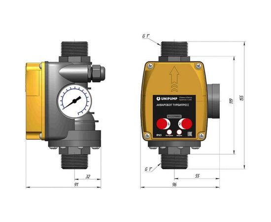 Блок управления насосом ТУРБИПРЕСС М2 UNIPUMP 73463 – изображение 2