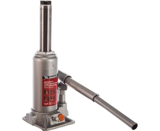 Гидравлический бутылочный домкрат, 3 т, h подъема 178–343 мм MATRIX 50762 – изображение 3