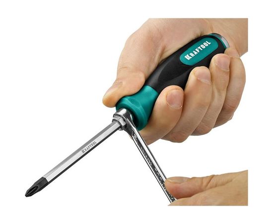 Ударная отвертка KRAFTOOL Impact, стержень из CrMo стали, 250034-2 – изображение 4