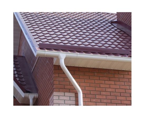 Водосточный желоб MUROl 2 метра, белый 10164 – изображение 3