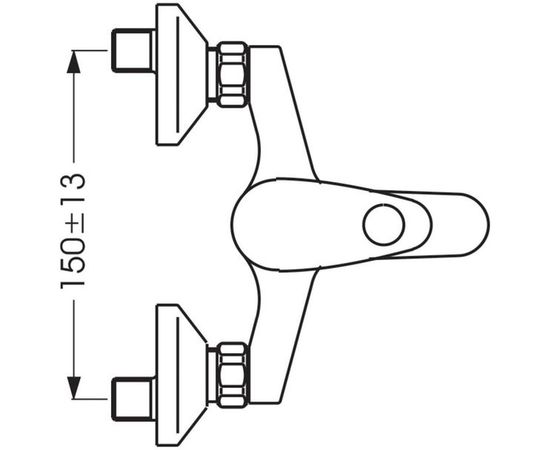 Смеситель для ванны с душем VIDIMA ORION BA004AA 00000068763 – изображение 3