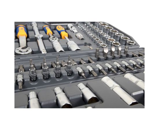 Набор инструмента 1/2 Dr и 1/4 Dr 94 предмета KRAFT KT 700306 – изображение 4