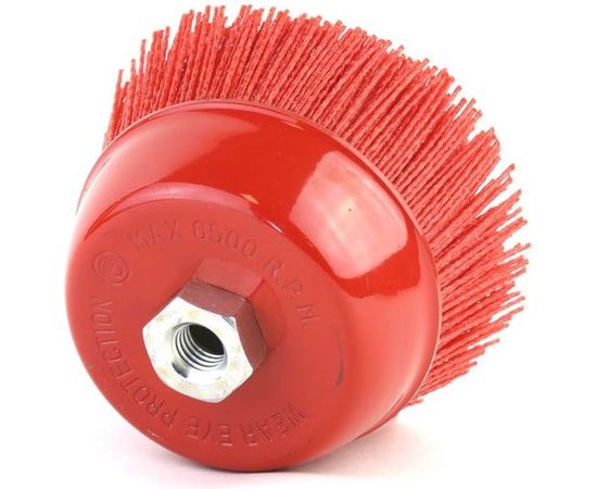 Щетка чашечная (125 мм; M14; ворс полимер-абразив P80) ОСБОРН 9-001 FW-RAS5 