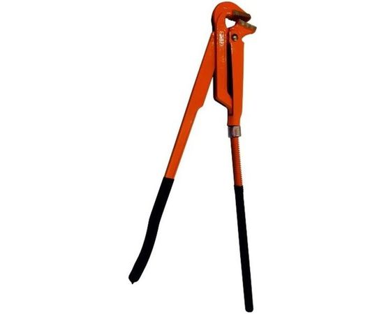 Трубный газовый ключ Буревестник №4, CrV, обрезиненная ручка 30 