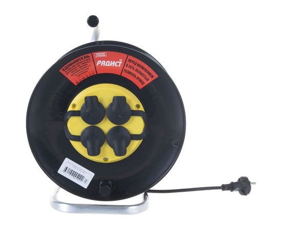 Удлинитель Радист РБК16-270-005 катушка 10А 4 гнезда 2*1 40м чёрный 980 