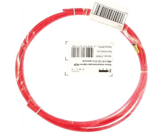 Канал направляющий тефлоновый (3.5 м; 1.0–1.2 мм; красный) КЕДР 7160030 