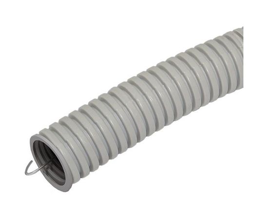 Гофрированная труба ЭРА ПВХ серый d 20мм с зонд. легкая 50м Б0042996 