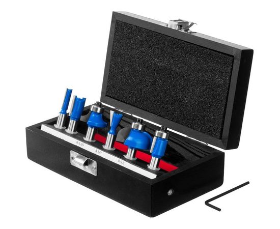 Набор фрез по дереву (6 шт; хвостовик 8 мм) Зубр 28795-H6 