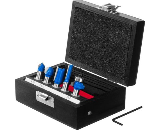 Набор фрез по дереву (5 шт; хвостовик 8 мм) Зубр 28795-H5 