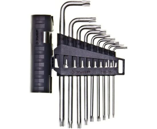 Набор имбусовых длинных ключей ЭКСПЕРТ TORX Т10 - Т50 ЗУБР 2745-4-1_z01 