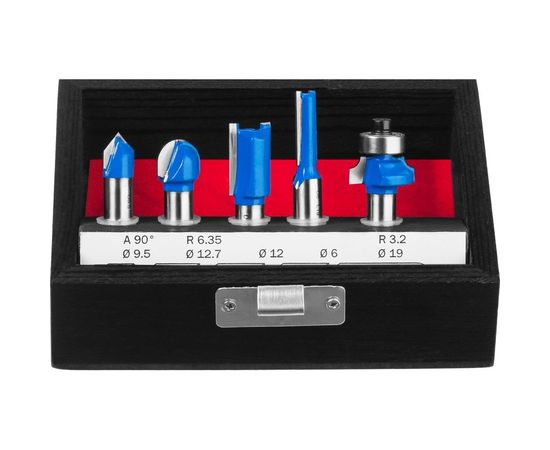 Набор фрез по дереву (5 шт; хвостовик 8 мм) Зубр 28795-H5 – изображение 3