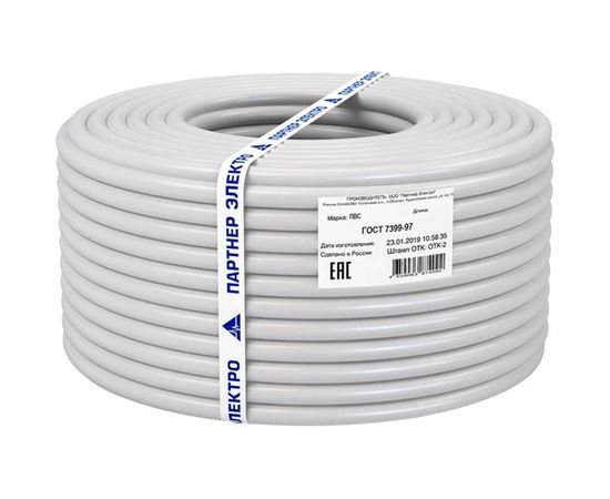 Провод Партнер-Электро ПВС 3х1,5 ГОСТ (50м) P020G-0305-C050 – изображение 2