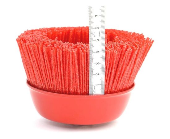 Щетка чашечная (125 мм; M14; ворс полимер-абразив P80) ОСБОРН 9-001 FW-RAS5 – изображение 3