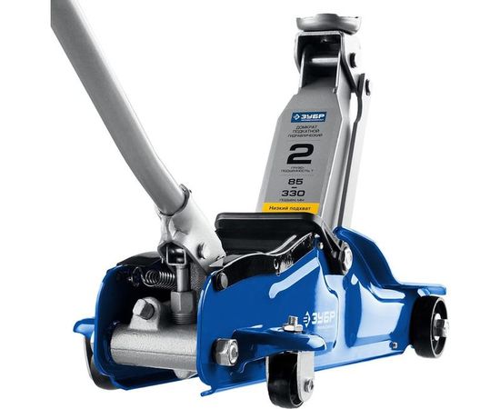 Гидравлический подкатной домкрат 2т, 85-330мм, в кейсе, ЗУБР Профессионал T35 43056-2-K – изображение 3