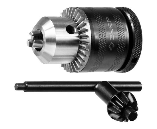 Патрон цельнометаллический с ключом "Профи" (1.5-13 мм; 1/2") для дрелей Зубр 29082-13-1/2_z02 – изображение 3