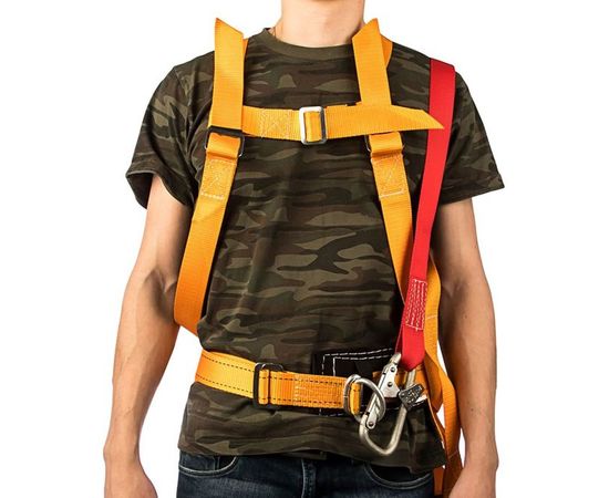 Страховочная система стропом из ленты с амортизатором ПРОГРЕСС СЕФЕТИ УС 2 аАЖ – изображение 2