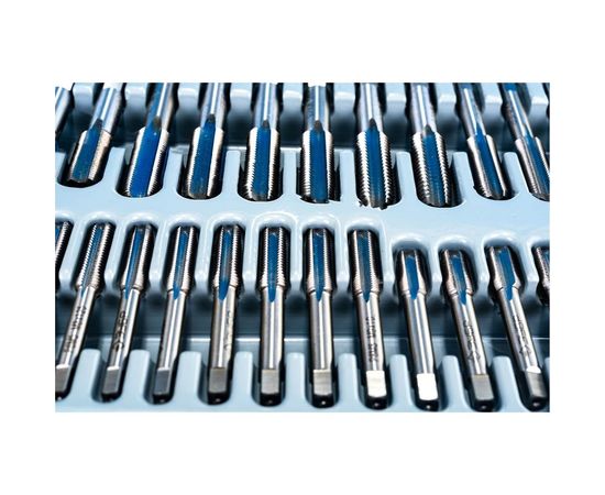 Набор метчиков и плашек "ПРОФЕССИОНАЛ", сталь Р6М5, 110 предметов ЗУБР 28110-H110 – изображение 4