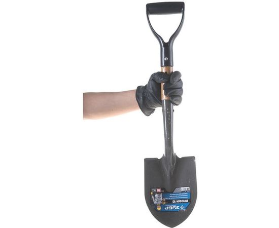 Автомобильная лопата, деревянный черенок, с рукояткой Зубр Профи-10 Профессионал 39355_z02 – изображение 2