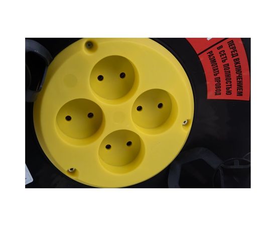 Удлинитель Радист РБК16-270-005 катушка 10А 4 гнезда 2*1 40м чёрный 980 – изображение 4