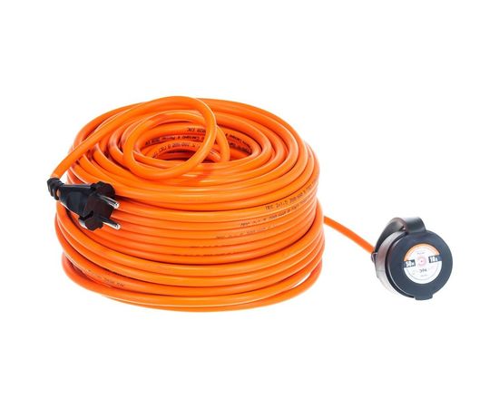 Силовой удлинитель ЭРА UPx-1-2x1.5-50m-IP44 в бухте, без заземления, 50м, 1 гнездо, ПВС 2х1.5 мм Б0046809 – изображение 4